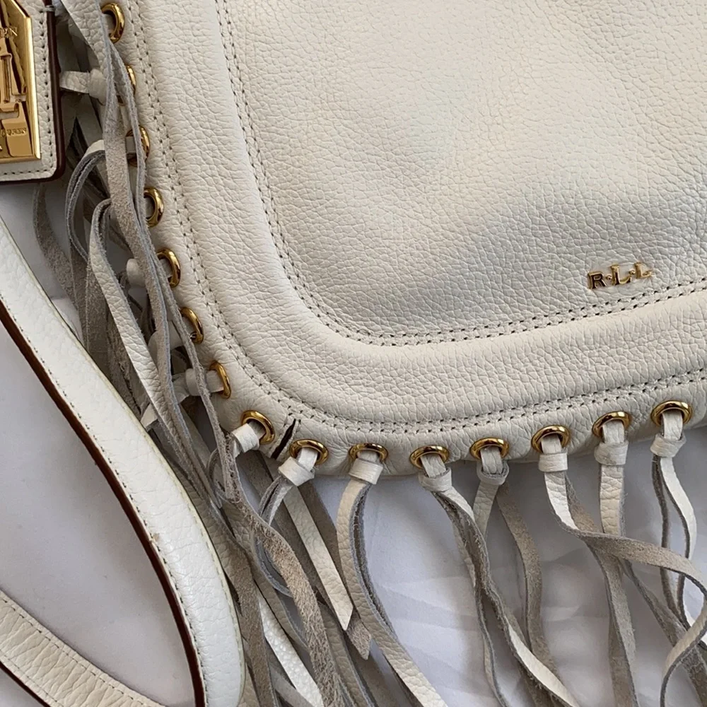 Ralph Lauren wheeler fringe crossbody bag